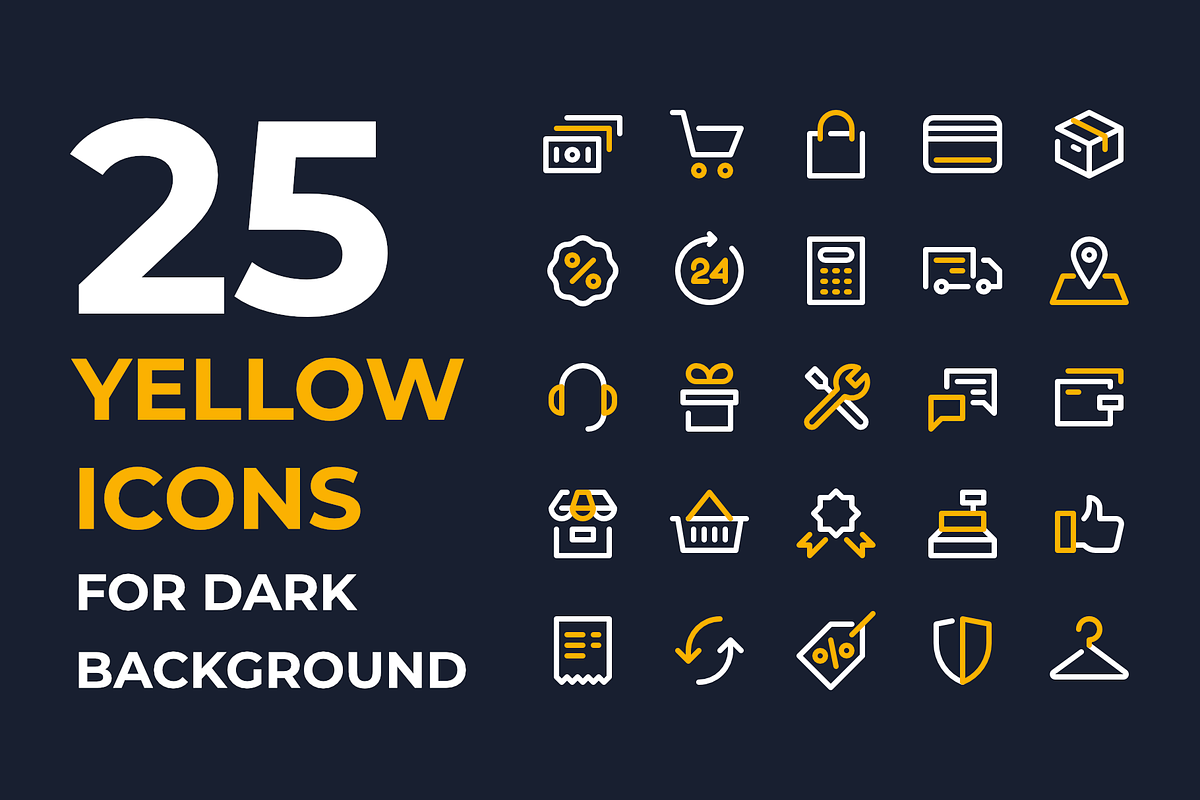 Shopping Icons, an Outline Icon by Ruslan Babkin (Photo 10 of 12)