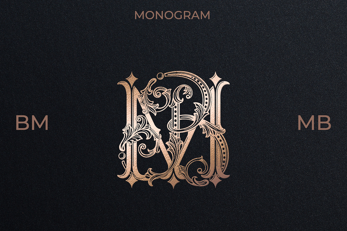 MB BM Wedding Monogram Logo, a Branding & Logo Template by LogoAV (Photo 1 of 6)