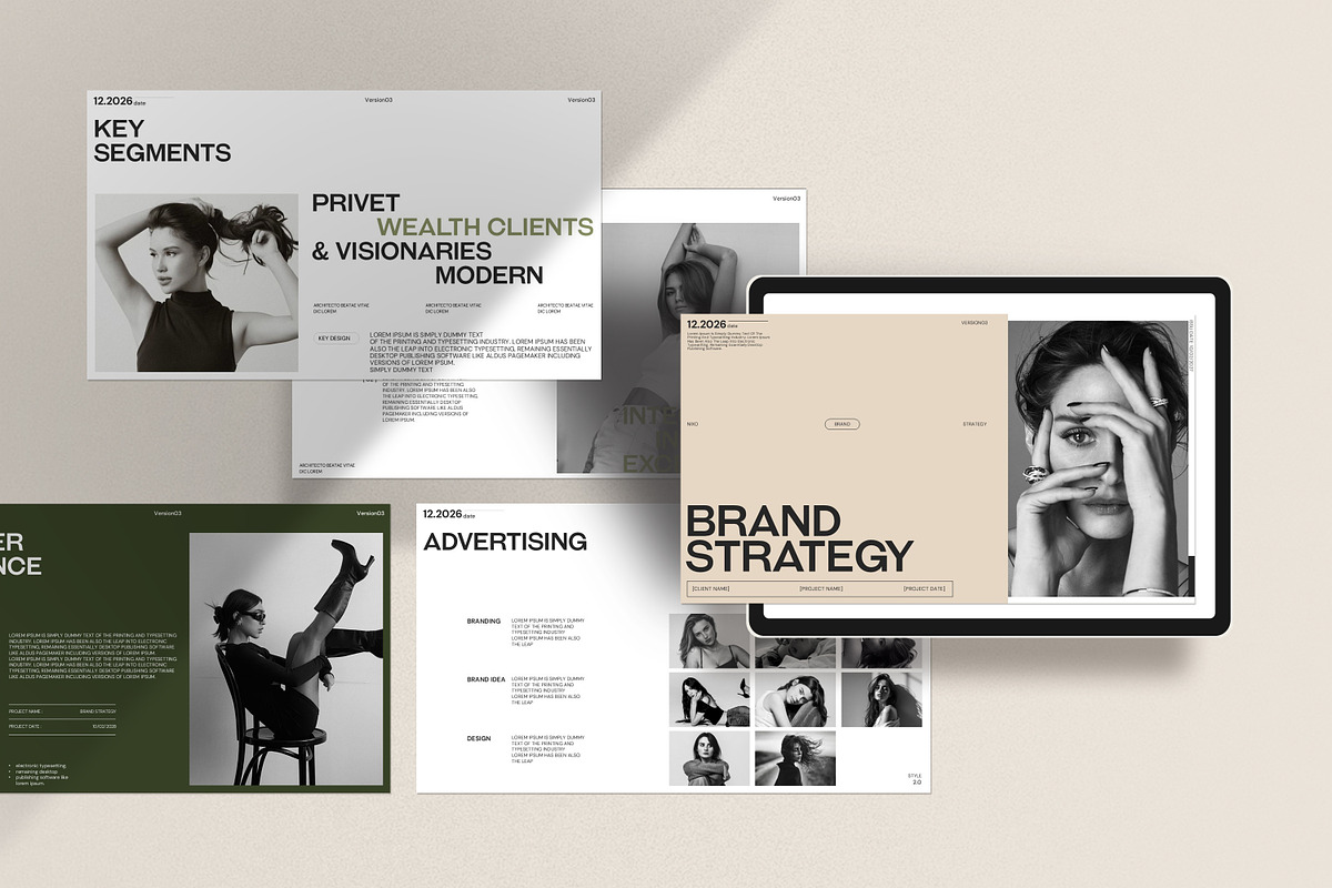 Brand Strategy Presentation Template, a Presentation Template by Dream-Lab (Photo 2 of 8)