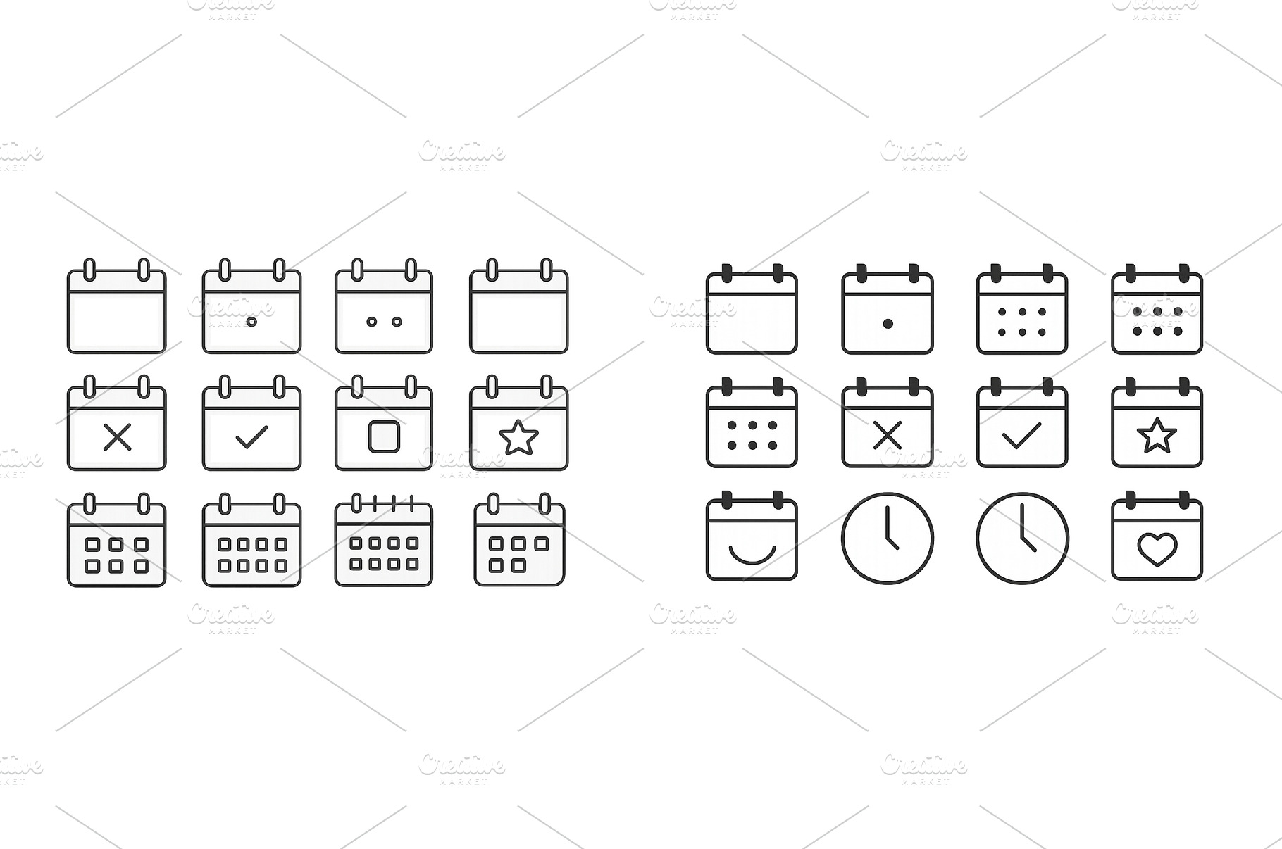 Collection of calendar icons, a Technology Photo by ZinetroN