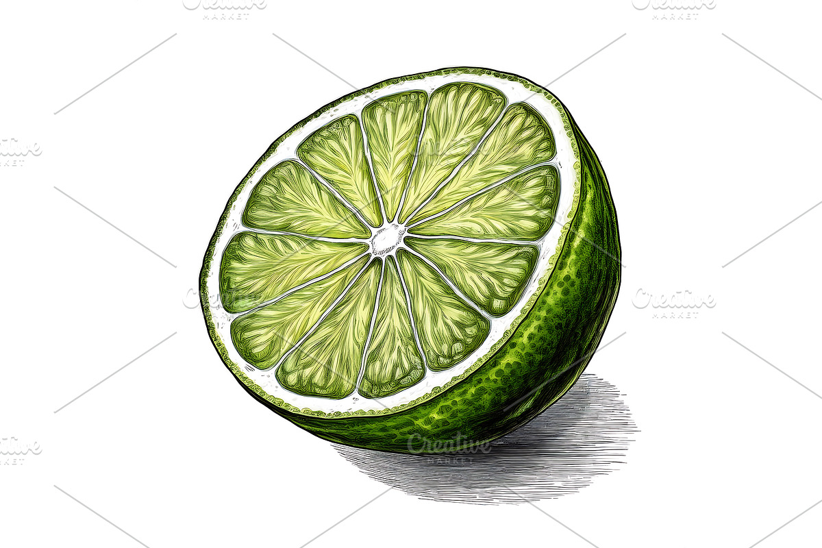 Fruits and Vegetables Black Engraved, a Food Illustration by JeksonGraphics (Photo 2 of 5)