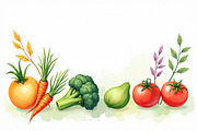 Watercolor Vegetable Clipart Bundle, a Graphic by Creativeshirt (Thumbnail 5 of 14)