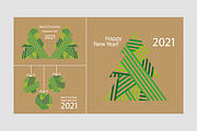 Christmas Cards & Patterns, a Card Template by Tkoko vectors & patterns (Thumbnail 8 of 12)