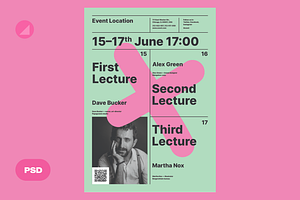 Design Meetup Event PSD Flyer, a Flyer Template by Danil Polshin