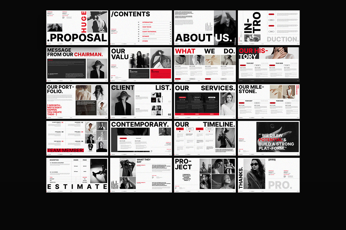 HUGE Proposal Template | CANVA, a Presentation Template by TemplateFolio-Shop (Photo 9 of 9)