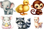 Cute Little Animal Clipart, an Illustration by Designking (Thumbnail 2 of 4)