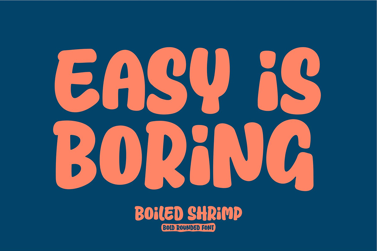 Boiled Shrimp - Bold Rounded font, a Handwritten Font by HanzelSpace Studio (Photo 6 of 8)