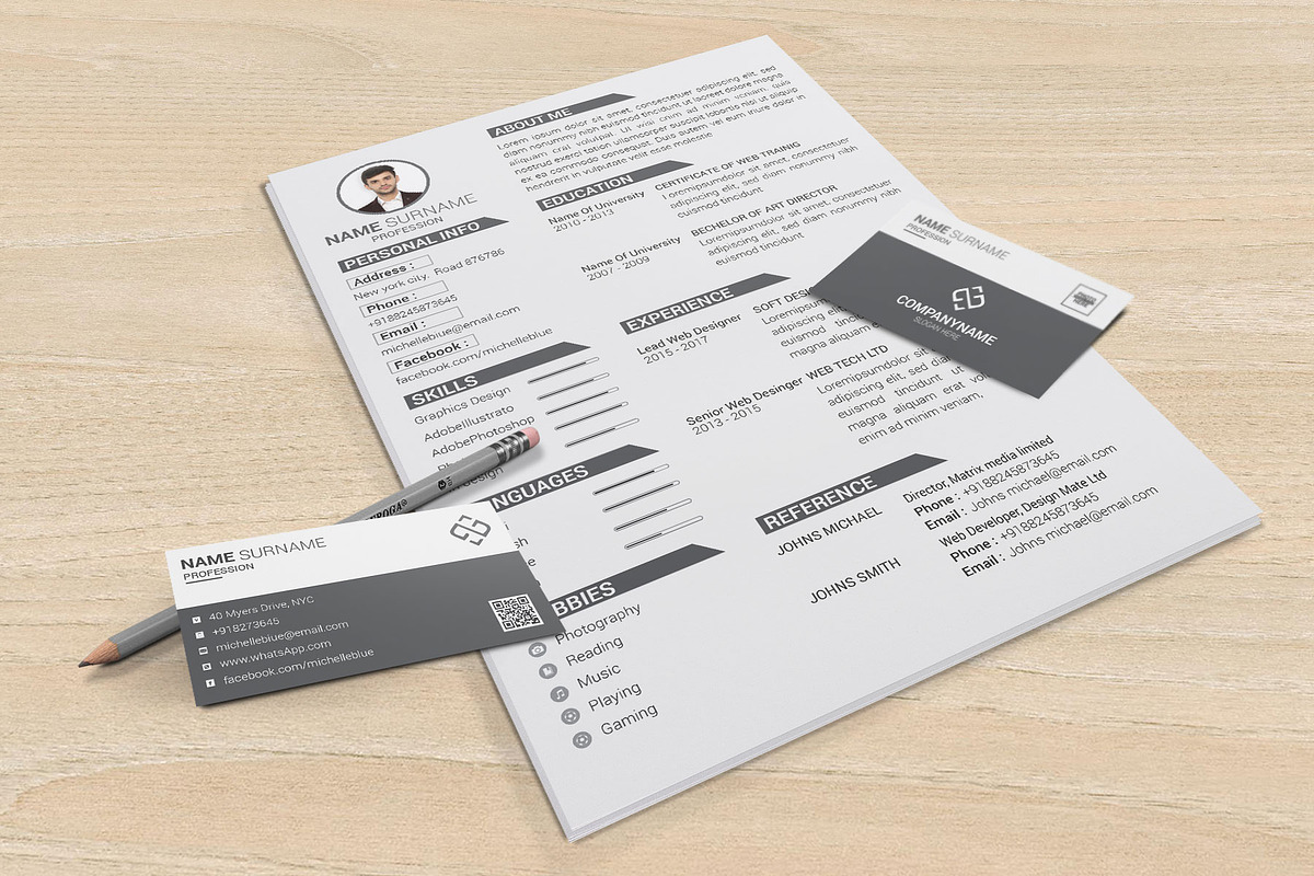 Clean Resume/CV, a Resume Template by designvillage (Photo 11 of 12)