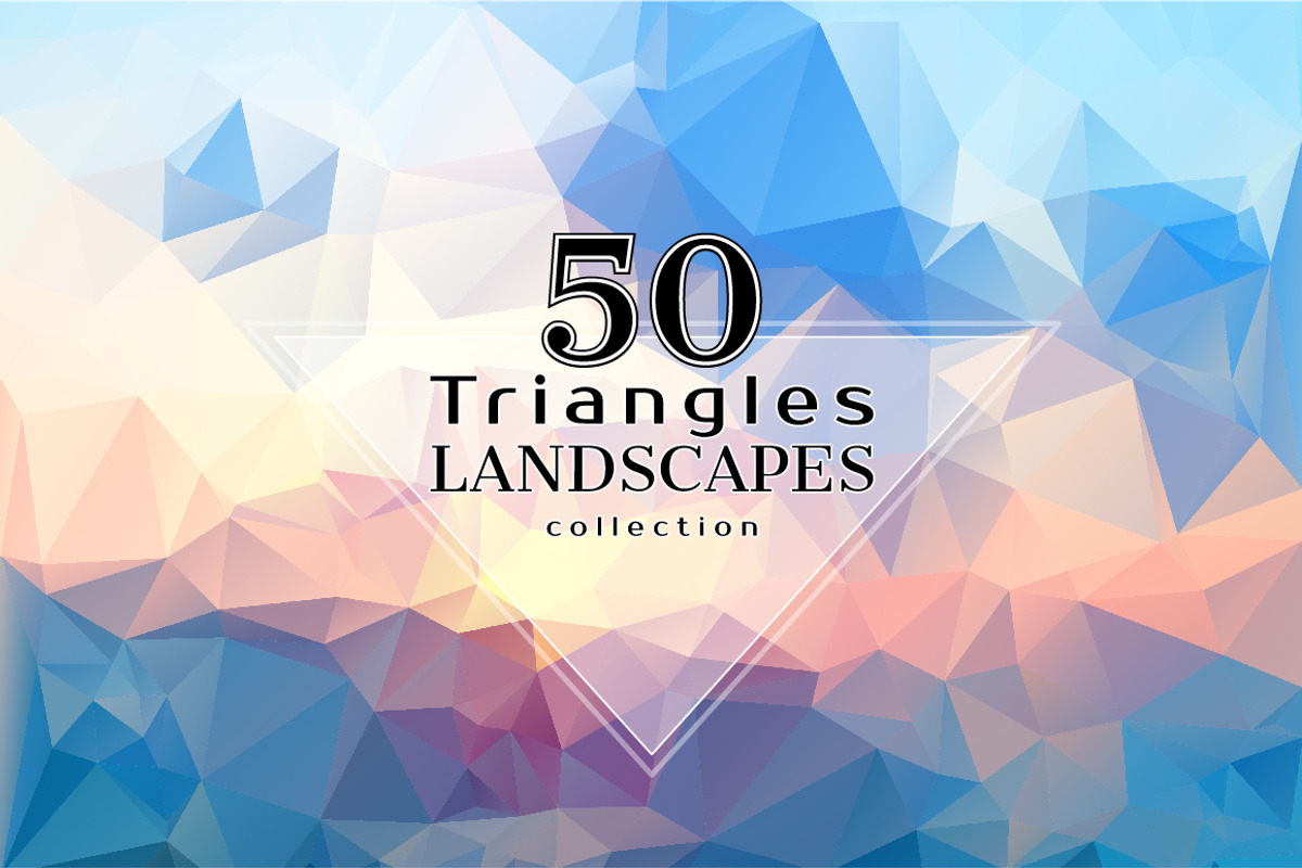 Triangles LANDSCAPES Collection, a Texture Graphic by ekaart (Photo 6 of 10)