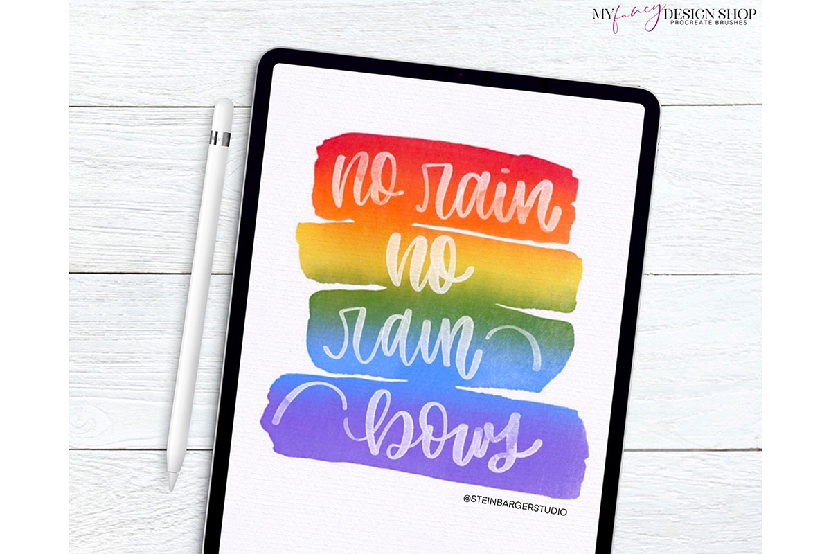 Procreate Abstract Watercolor Set, a Brush Add-On by My Fancy Design Shop (Photo 13 of 14)