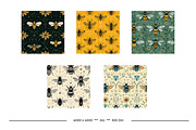 Bee Patterns in Retro Art Styles, a Pattern Graphic by karenfoleyphoto (Thumbnail 11 of 13)