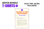 T-shirt Fashion Flats Sketch BUNDLE, a Shirt Mockup by Doroty Dafne Designs (Thumbnail 6 of 6)