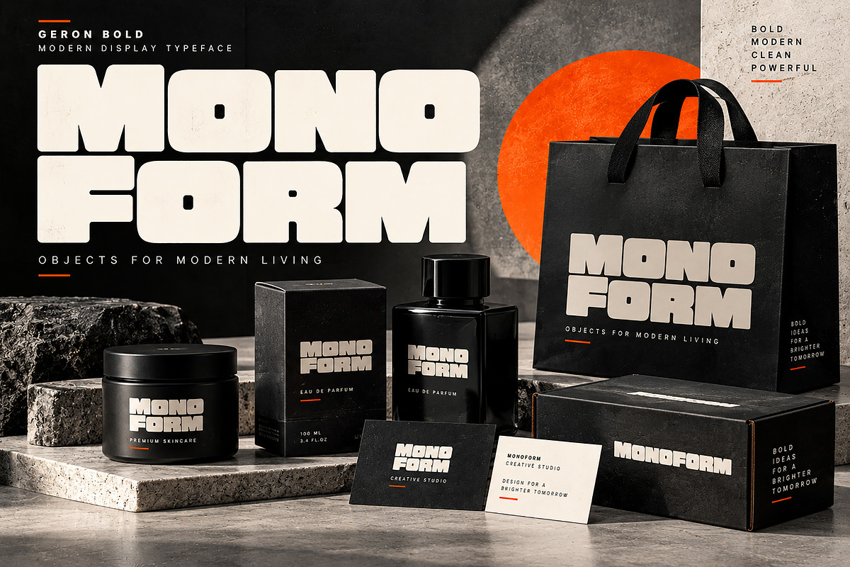 Geron Bold, a Slab Serif Font by Wow Magic (Photo 4 of 5)