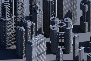 3D Generic Skyscrapers