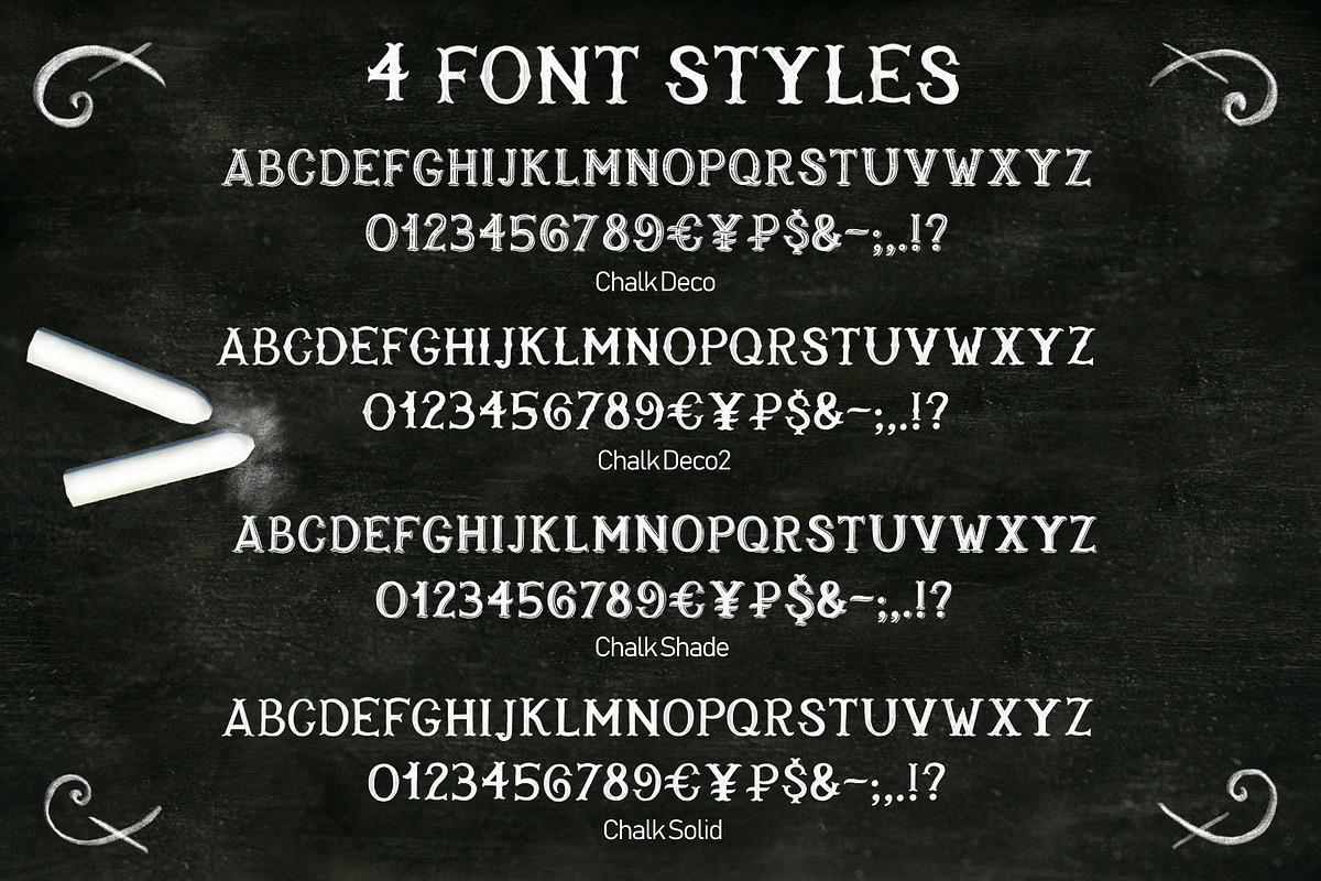 Chalk SVG font preview 3