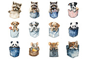 Animal in the Pocket Clipart, an Illustration by Design Market (Thumbnail 3 of 3)