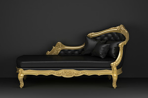 asymmetrical luxury black sofa