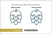 Minimal brewery icons, an Outline Icon by Picture Window (Thumbnail 3 of 5)