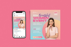 Beautiful Women Event, a Flyer Template by Me55enjah Design