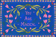 Fairytale Whimsy Hand Drawn Font, a Handwritten Font by Deb M Illustrates (Thumbnail 2 of 6)