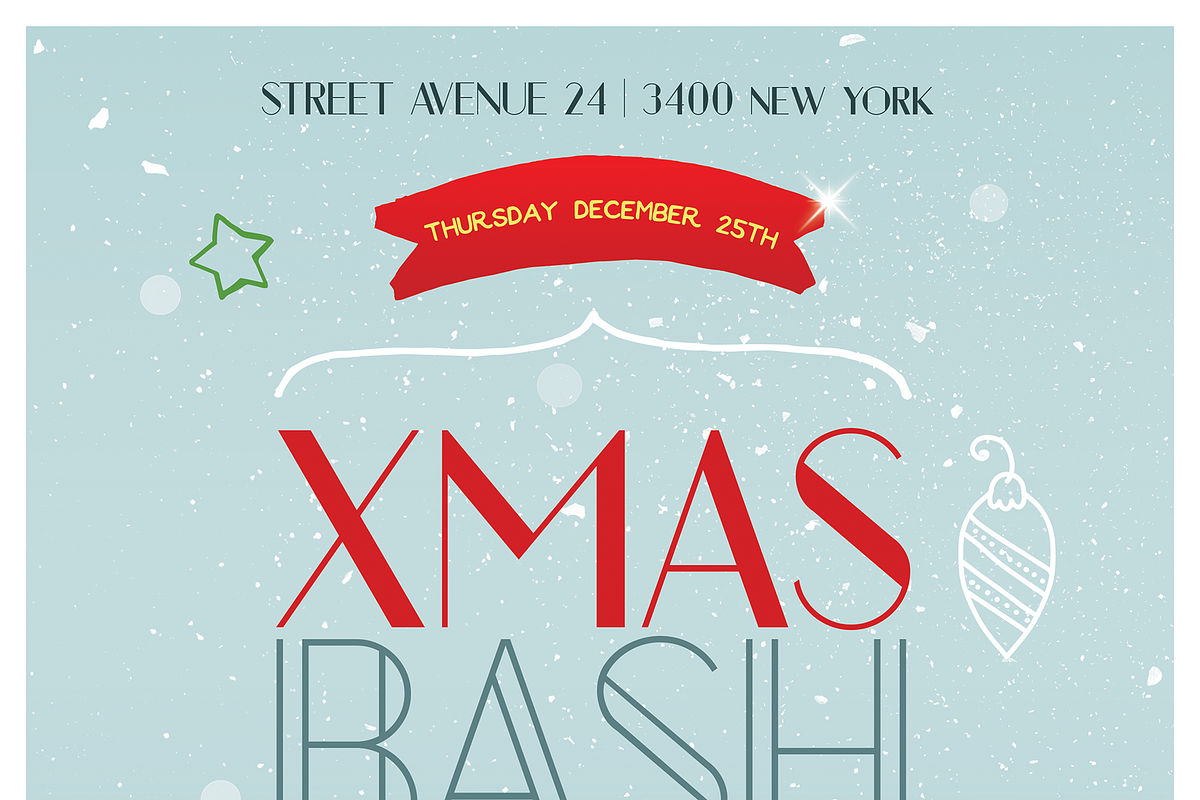Christmas Invite Flyer, a Flyer Template by SPACECAKE (Photo 3 of 5)