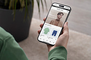 Phone 15 Pro Mockup in Hand, an iPhone Mockup by Asylab (Thumbnail 2 of 4)