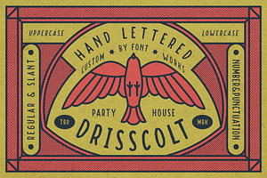 Drisscolt - Hand Lettered Font