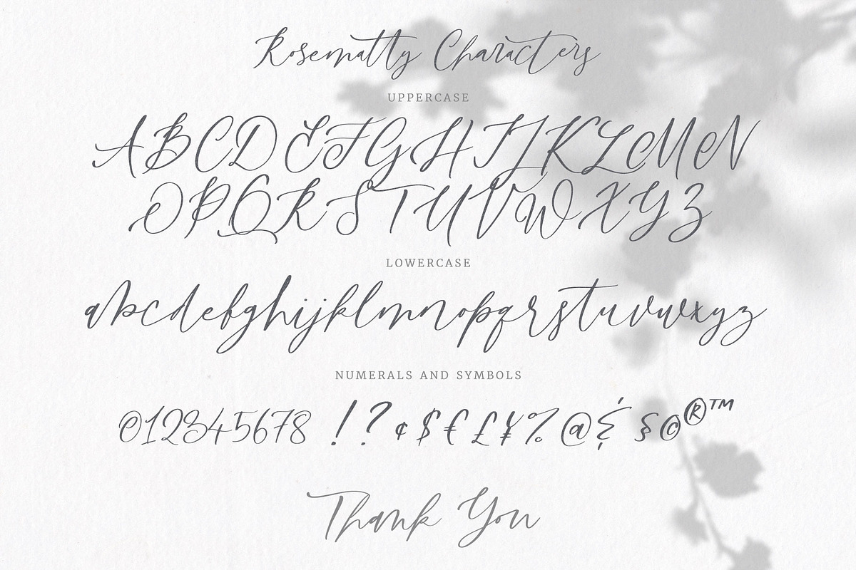 Rosematty Font preview 5