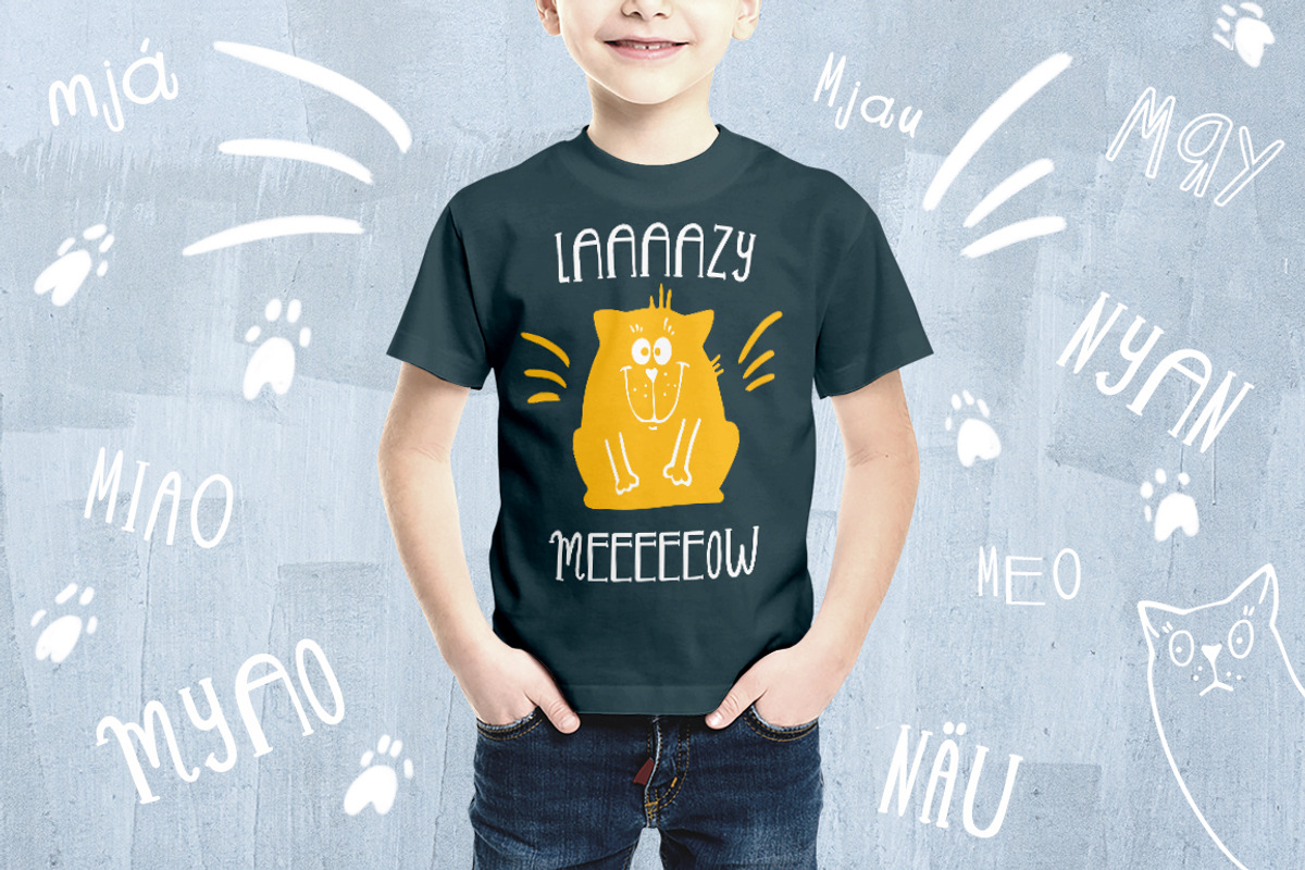 LAZY MEOW. Handwitten fonts+cliparts, a Handwritten Font by Ivanna-Ivashka (Photo 9 of 12)