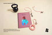 Workout Notepad Mockup Set, a Books & Magazine Mockup by DOBE Studio (Thumbnail 5 of 9)