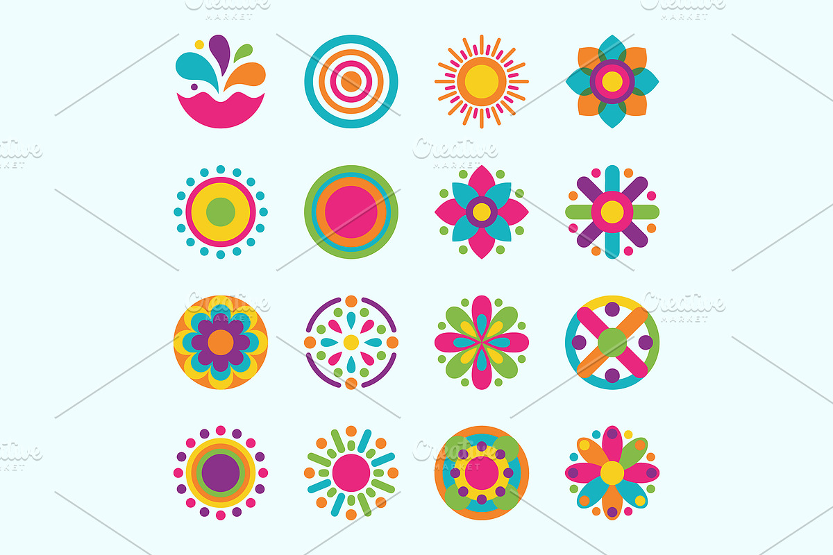 Colorful Circular Vector Icon Set, a Duotone Icon by FlyeredTemplate (Photo 4 of 7)