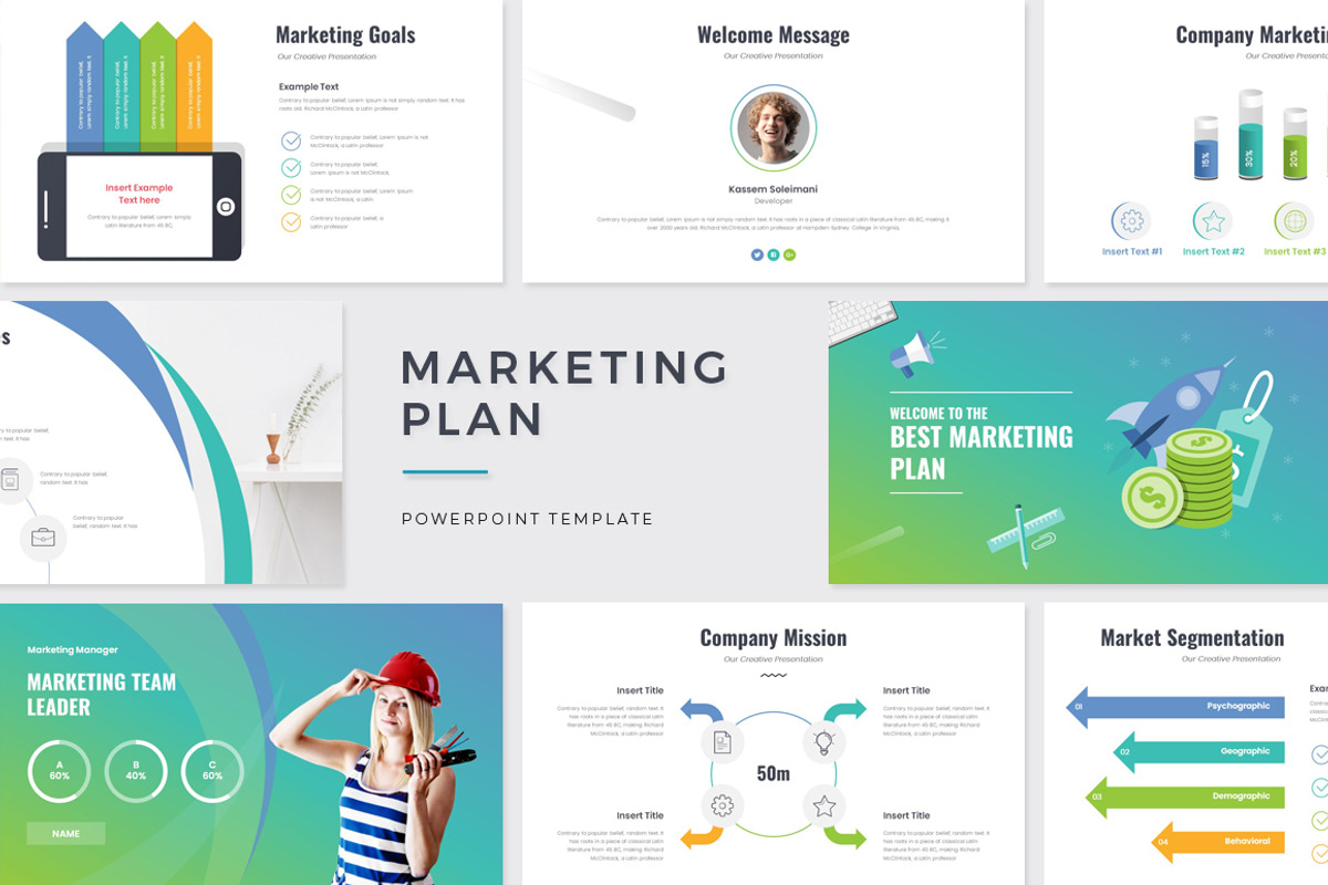 Marketing Plan PowerPoint, a Presentation Template by WhiteGraphic (Photo 1 of 38)