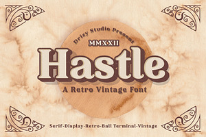 Hastle - Retro Vintage Font