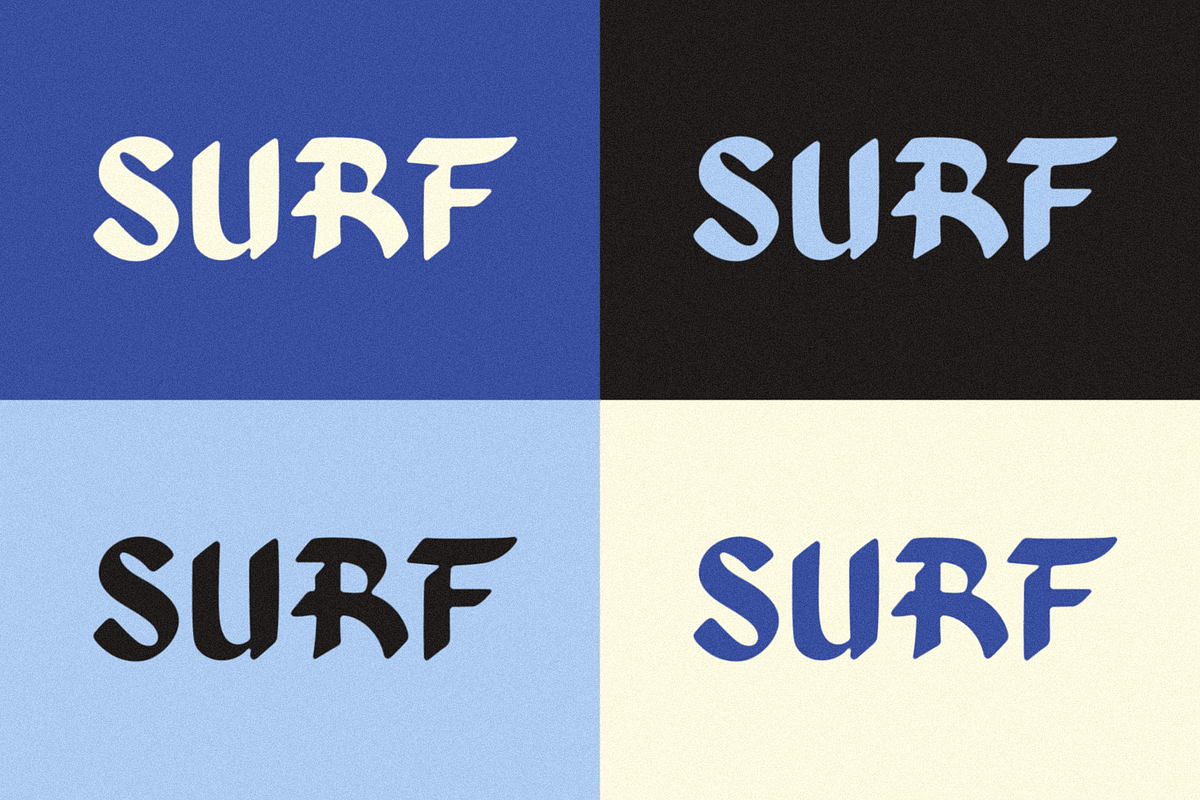 Supertube + Aqua, a Blackletter Font by Bruised Goods (Photo 9 of 9)