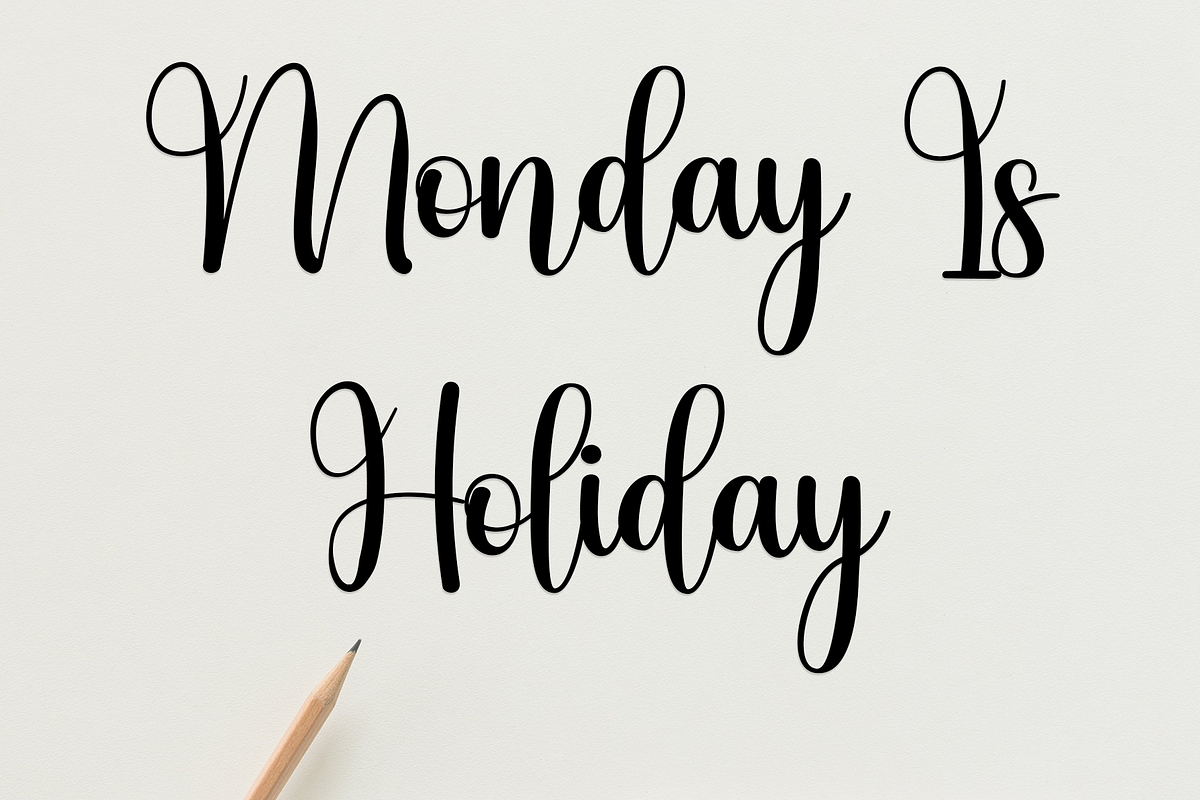 Monday, a Handwritten Font by InermediaSTUDIO (Photo 10 of 16)