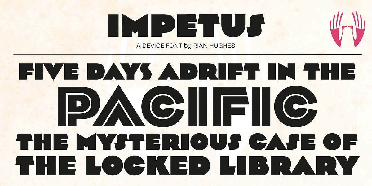 Impetus, a Sans Serif Font by Device (Photo 2 of 6)