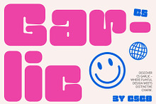 CS Garlic – Bubble Typeface