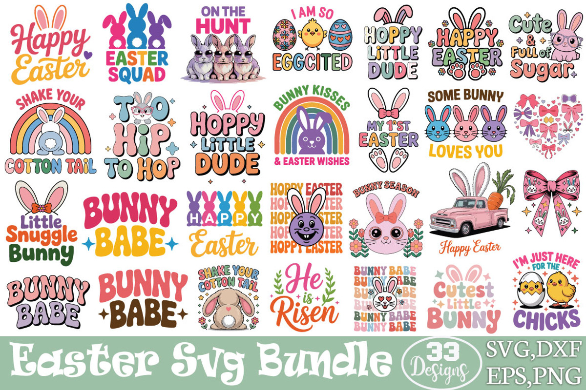 Easter SVG Bundle, an Object Graphic by DollarSmart (Photo 1 of 4)