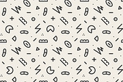 Trendy seamless hipster 90s patterns, a Pattern Graphic by ExpressShop (Thumbnail 7 of 11)