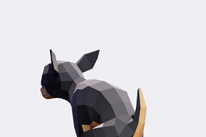 Low Poly Chihuahua Dog