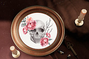 Day of The Dead. Watercolor Clipart, an Illustration by YuliyaArtGarden (Thumbnail 3 of 6)