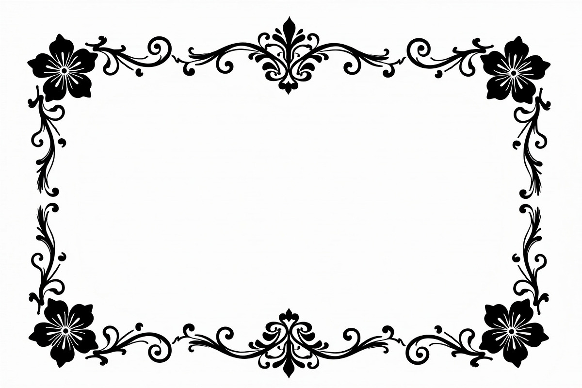Decorative Frame Vector Bundle, an Illustration by yasushie (Photo 9 of 9)
