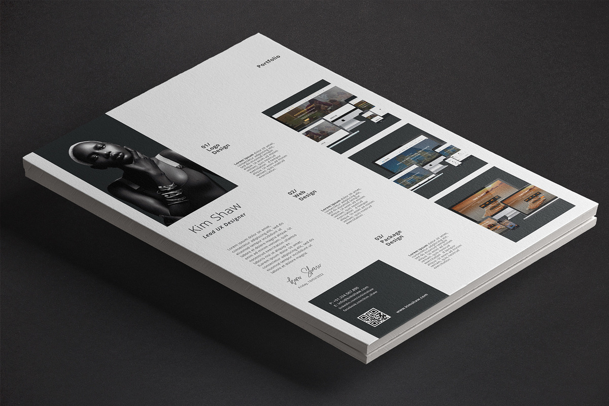 Kim Resume Template, a Resume Template by Nina Shaw (Photo 6 of 10)