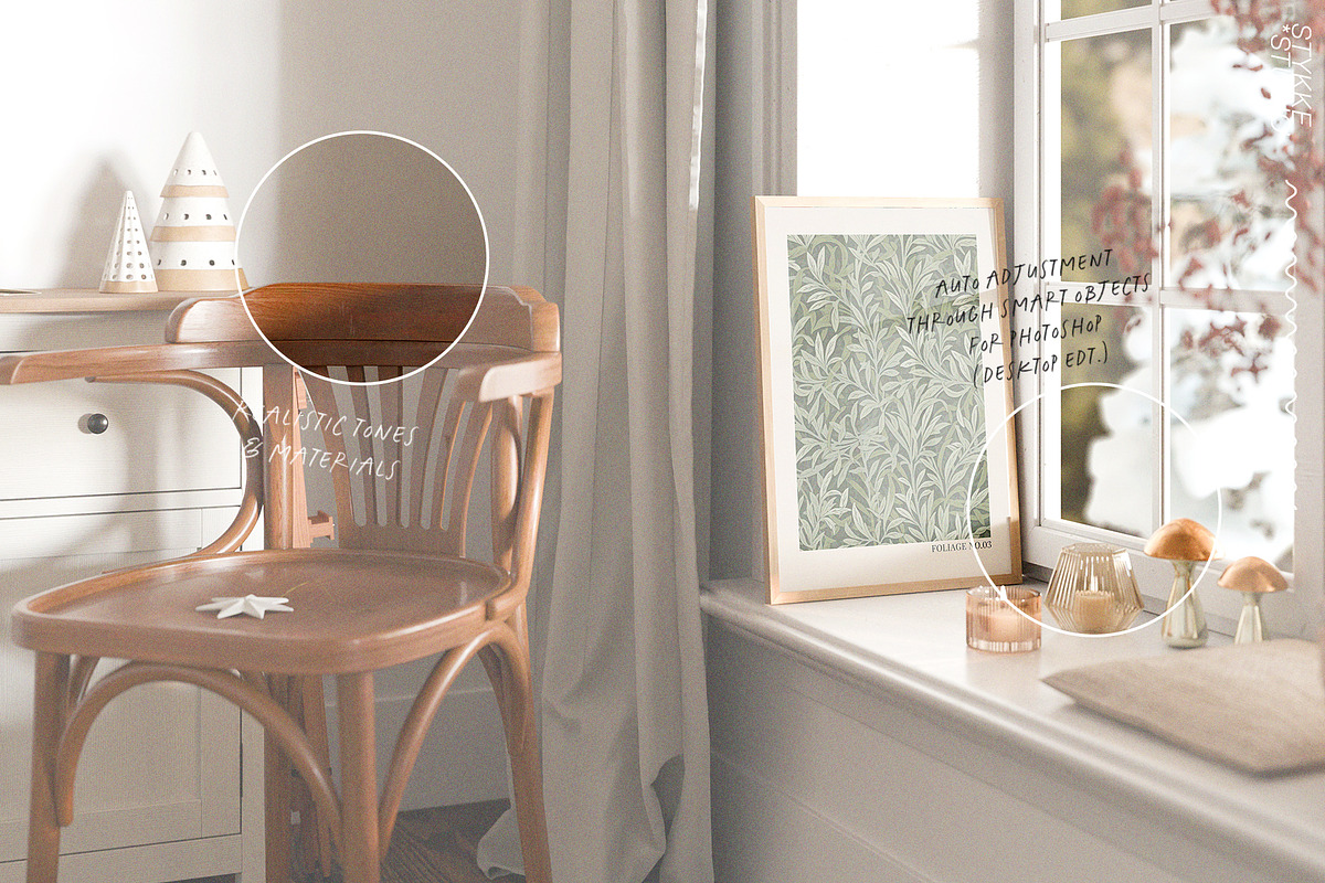 FESTIVE DAY | art frame mockup, a Household Mockup by Stykke Studio (Photo 2 of 10)