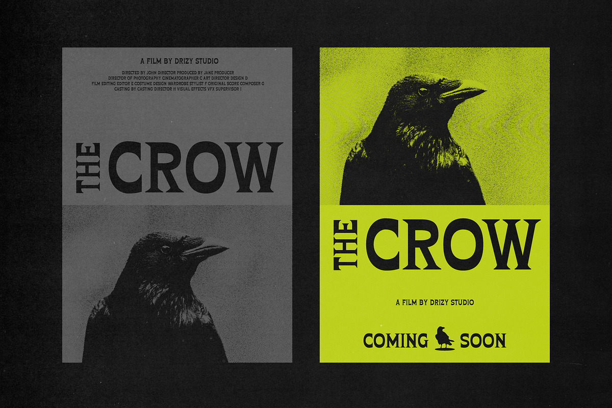 Crowsbeat – Reversed Contrast Horror, a Serif Font by Drizy (Photo 8 of 10)