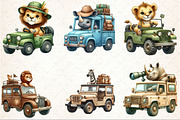 Safari Animal Car Clipart, an Illustration by Rose Art (Thumbnail 7 of 7)