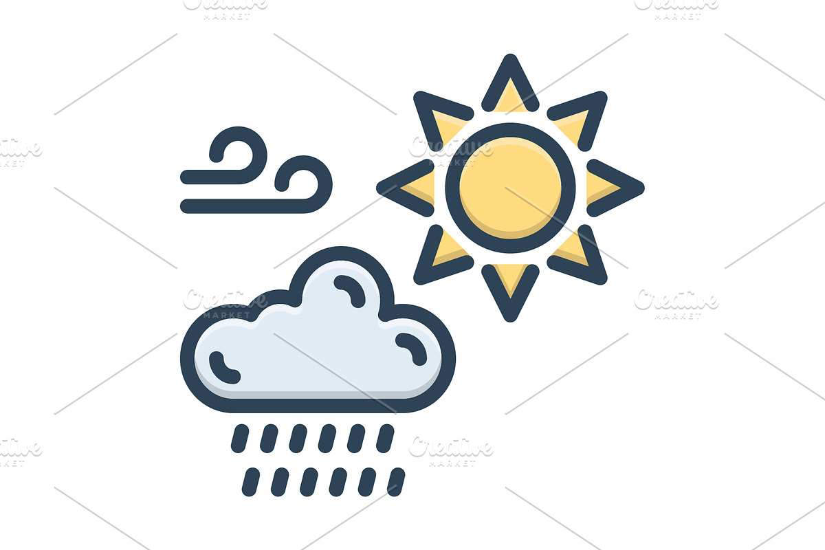Weather raindrop color icon, a Duotone Icon by Creative priyanka