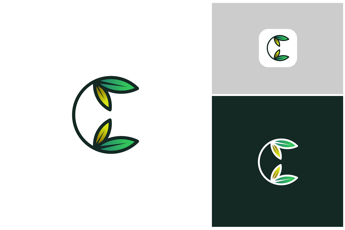 Letter C Leaf Nature Logo, a Branding & Logo Template by ika trisiana (Photo 1 of 2)