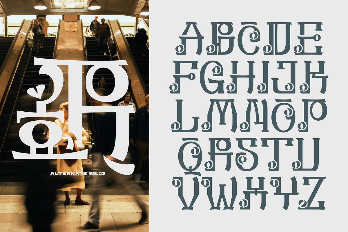 Chaeyuna - Modern Korea Font, a Sans Serif Font by madeDeduk (Photo 2 of 10)