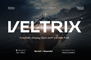 Veltric - Futuristic Display Font, a Sans Serif Font by Dora Typefoundry (Thumbnail 1 of 10)